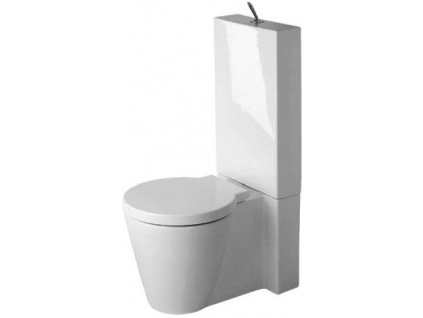 Duravit Starck 1 kombi WC 640x415mm, hluboké splachování, bez nádrže, vario odpad, WonderGliss (02330900641)