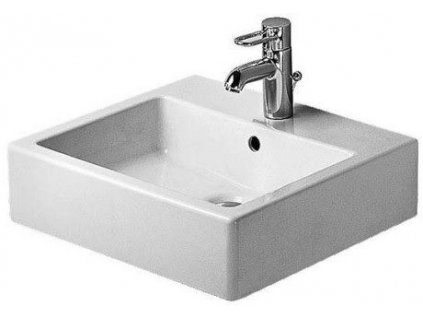 Duravit Vero umyvadlo na desku 500x470mm s přepadem, otvor pro baterii (0454500027)