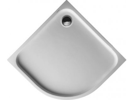 Duravit D-Code akrylátová čtvrtkruhová vanička 90x90cm, R50, odpad 90mm, Antislip (720108000000001)