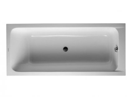 Duravit D-Code obdélníková akrylátová vana 170x70cm, odpad uprostřed, vestavná (700097000000000)