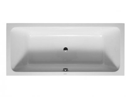 Duravit D-Code obdélníková akrylátová vana 180x80cm, odpad uprostřed, vestavná (700101000000000)