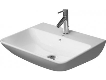 Duravit ME by Starck umyvadlo 55cm, s přepadem, otvor pro baterii, bílá (2335550000)