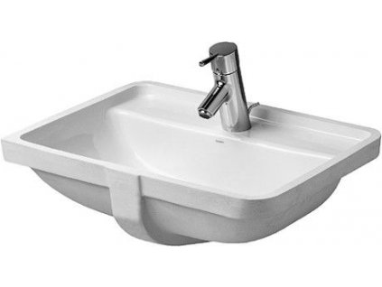 Duravit Starck 3 vestavné umyvadlo 49x40cm s přepadem a otvorem pro baterii (0302490000)