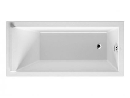 Duravit Starck obdélníková akrylátová vana 160x70cm, vestavná nebo pro vanový panel (700333000000000)