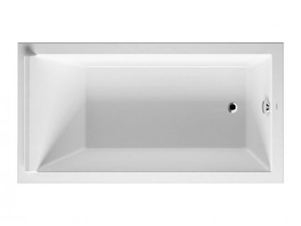 Duravit Starck obdélníková akrylátová vana 170x90cm, vestavná nebo pro vanový panel (700337000000000)