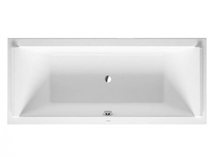 Duravit Starck obdélníková akrylátová vana 180x80cm, vestavná nebo pro vanový panel (700338000000000)