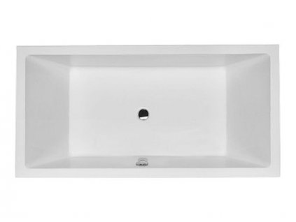 Duravit Starck obdélníková akrylátová vana 180x90cm, vestavná nebo pro panel (700052000000000)