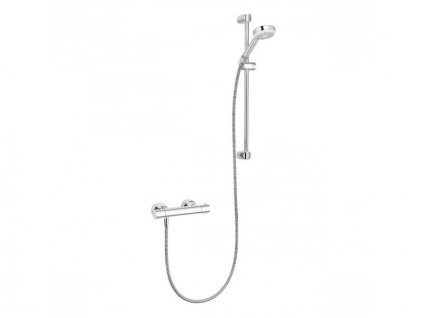 Kludi Logo sprchový set Shower Duo s termostatickou baterií Basic, tyč 600 mm, chrom (6857505-00)
