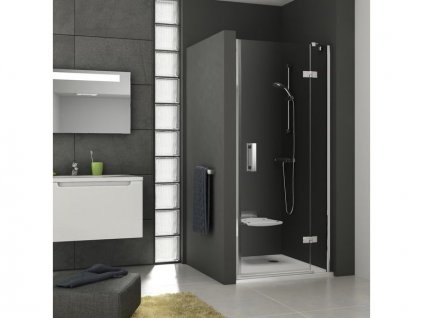 Ravak SmartLine sprchové dveře SMSD2, 108,9-110,6x190 cm, (B), pravá, chrom, dekor transparent (0SPDBA00Z1)