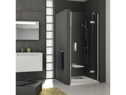 Ravak SmartLine sprchové dveře SMSD2, 88,9-90,6x190 cm, (B), pravá, chrom, dekor transparent (0SP7BA00Z1)