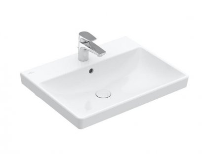 Villeroy & Boch Avento umyvadlo 60x47 cm, otvor pro baterii, s přepadem, CeramicPlus, bílá Alpin (415860R1)