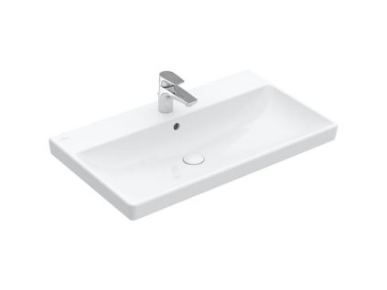 Villeroy & Boch Avento umyvadlo 80x47 cm, otvor pro baterii, s přepadem, bílá Alpin (41568001)