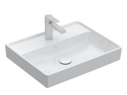 Villeroy & Boch Collaro umyvadlo 60x47 cm, otvor pro bateriii, bez přepadu, bílá Alpin (4A336101)