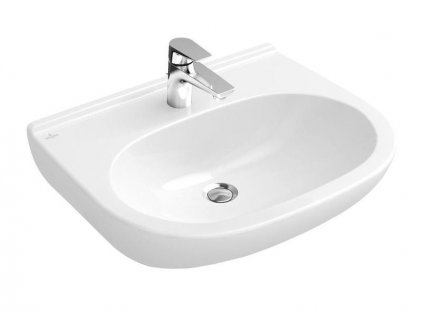 Villeroy & Boch O.novo umyvadlo 65x51 cm, otvor pro baterii, bez přepadu, bílá Alpin (51606601)