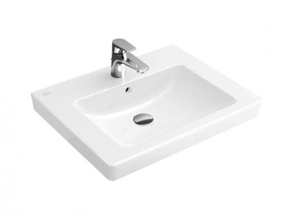 Villeroy & Boch Subway 2.0 umyvadlo 55x44 cm, otvor pro baterii, s přepadem, bílá Alpin (7113F501)