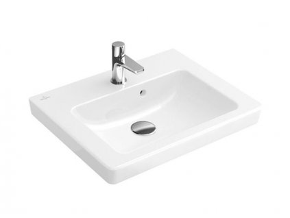 Villeroy & Boch Subway 2.0 umývátko 50x40 cm, otvor pro baterii, s přepadem, bílá Alpin (7315F001)