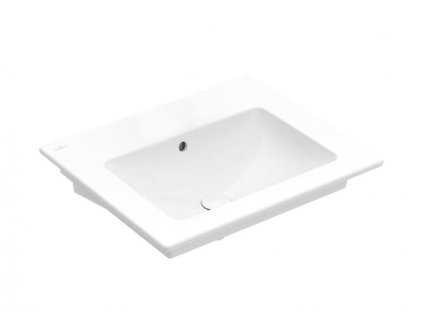 Villeroy & Boch Venticello umyvadlo 60x50 cm, bez otvoru pro baterii, s přepadem, CeramicPlus, bílá Alpin (412462R1)