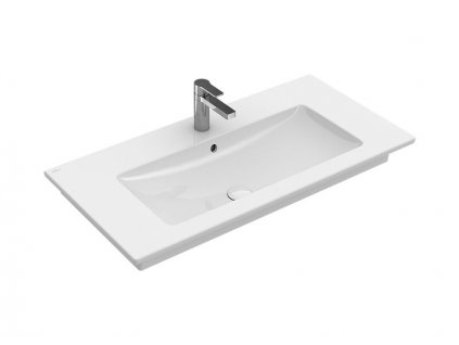 Villeroy & Boch Venticello umyvadlo 100x50 cm, otvor pro baterii, s přepadem, bílá Alpin (4104AL01)