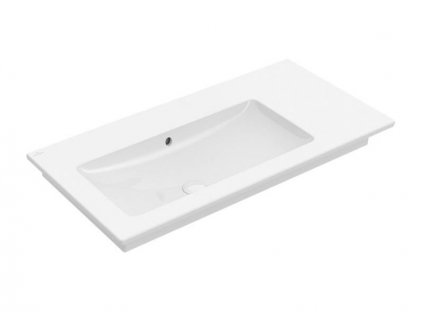 Villeroy & Boch Venticello umyvadlo 100x50 cm, vlevo, bez otvoru pro baterii, s přepadem, CeramicPlus, bílá Alpin (4134L3R1)