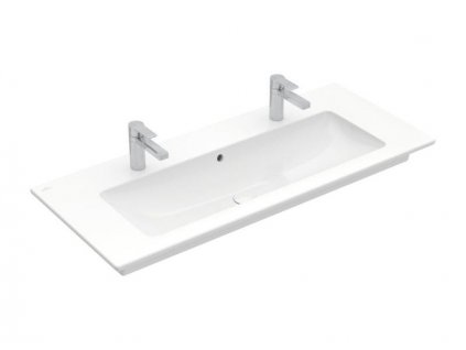 Villeroy & Boch Venticello umyvadlo 120x50 cm, 2x otvor pro baterii, s přepadem, bílá Alpin (4104CK01)