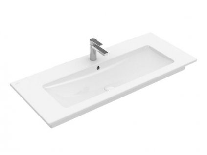 Villeroy & Boch Venticello umyvadlo 120x50 cm, otvor pro baterii, s přepadem, CeramicPlus, bílá Alpin (4104CLR1)