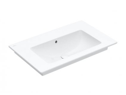 Villeroy & Boch Venticello umyvadlo 80x50 cm, bez otvoru pro baterii, s přepadem, CeramicPlus, bílá Alpin (41048JR1)