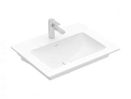 Villeroy & Boch Venticello umyvadlo 60x50 cm, bez otvoru pro baterii, s přepadem, CeramicPlus, bílá Alpin (41246701)