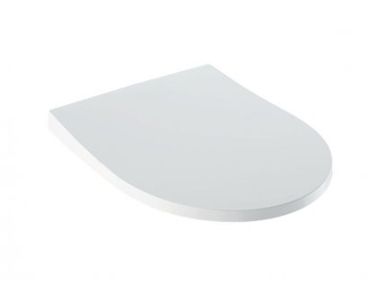 Geberit iCon WC sedátko s automatickým spuštěním, 45 cm, duroplast, závěsy pochromovaná mosaz, bílá (574950000)