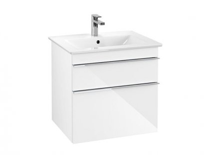 Villeroy & Boch Venticello skříňka pod umyvadlo 60,3x59x50,2 cm, 2x zásuvka, Glossy White (A92401DH)