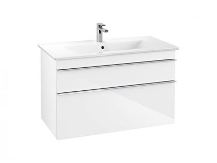 Villeroy & Boch Venticello skříňka pod umyvadlo 95,3x59x50,2 cm, 2x zásuvka, Glossy White (A92601DH)