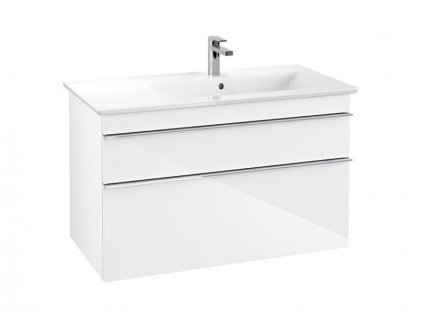 Villeroy & Boch Venticello skříňka pod umyvadlo 95,3x59x50,2 cm, 2x zásuvka, Glossy White (A92801VG)