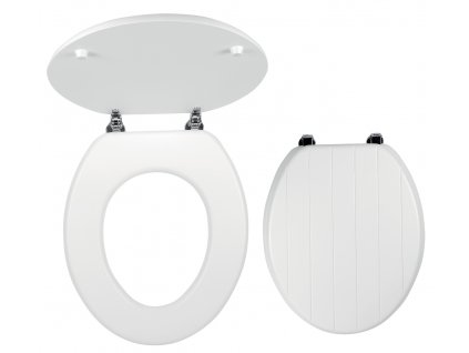 Novaservis - WC sedátko, MDF bílá, panty kov-chrom (WC/PROVENCE)