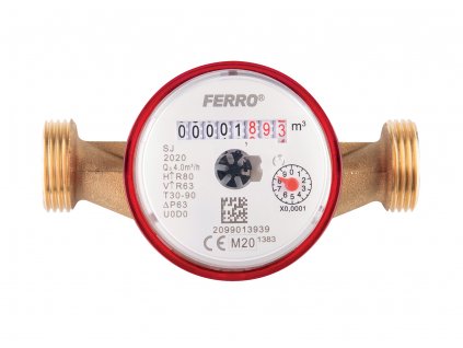 Novaservis - vodoměr jednovtokový suchoběžný do 90°C 1/2" (SJ15ACPLUS)