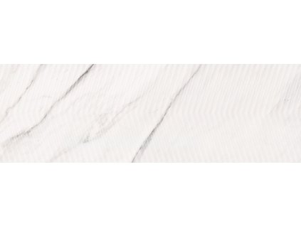 Cersanit Carrara Chic white chevron structure glossy 29x89 (OP989-005-1)