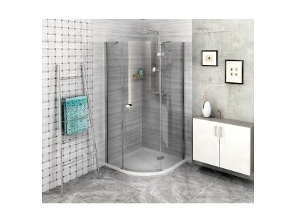 Čtvrtkruhová zástěna FORTIS LINE 90x90 cm pravá (FL5690R)