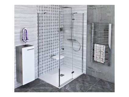 FORTIS line, otočné dveře 90 cm R pro obdélníkovou nebo čtvercovou zástěnu