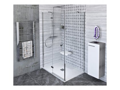 FORTIS line, otočné dveře 140 cm L pro obdélníkovou nebo čtvercovou zástěnu