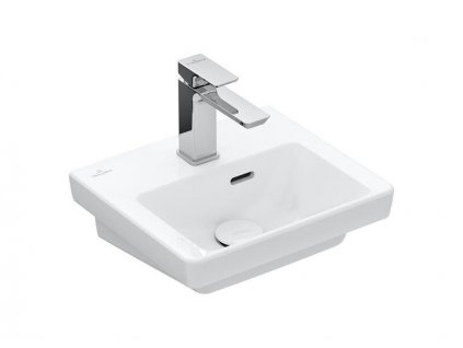 Villeroy & Boch Subway 3.0 umývátko 37x30,5 cm, otvor pro baterii, s přepadem, CeramicPlus, bílá Alpin (437037R1)