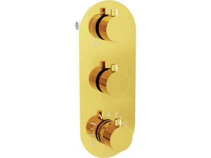 MEXEN - Kai termostatická baterie sprcha/vana 3-gold výstup 77603-50