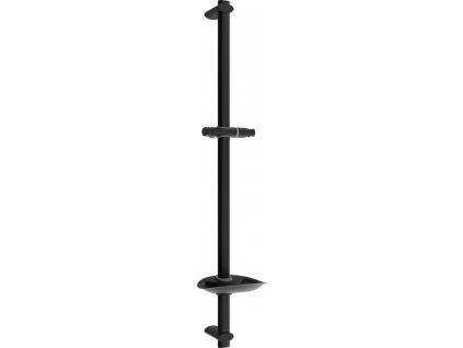 MEXEN - DB Posuvný držák sprchy s mýdlenkou, 75 cm, černá 79384-70