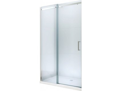 MEXEN - Omega posuvné sprchové dveře 130, transparent, chrom se sadou pro niku 825-130-000-01-00