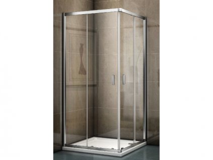 Riho Hamar 2.0 čtvercový sprchový kout 80x80x200 cm, chrom, Riho-Shield, čiré sklo (G007004120)