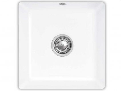 VILLEROY & BOCH - Keramický dřez Subway 50 SU White alpin podstavný 440 x 440 bez excentru 332501R1