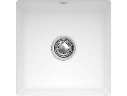 VILLEROY & BOCH - Keramický dřez Subway 50 SU Stone white podstavný 440 x 440 bez excentru 332501RW