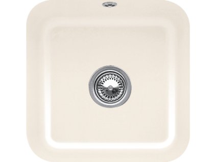 VILLEROY & BOCH - Keramický dřez Cisterna 50 Cream podstavný 445 x 445 bez excentru 670301KR