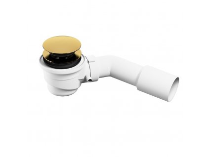 CERSANIT - Sifon click-clack pro volně stojící vany bez přepadu GOLD - zlatý S904-009