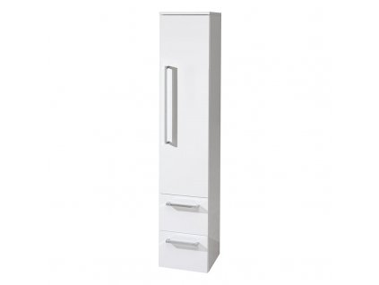 MEREO - Bino, koupelnová skříňka vysoká 163 cm, pravá, bílá CN668