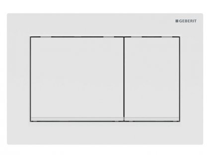 Geberit Omega30 ovládací tlačítko, pro 2 množství splachování, bílá/bílá mat (115.080.11.1)