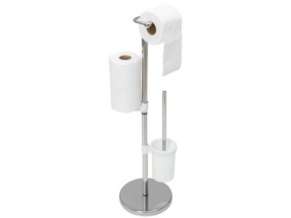 REA - Stojan NO.392597 toaletního papíru a WC štětky chrom HOM-07589