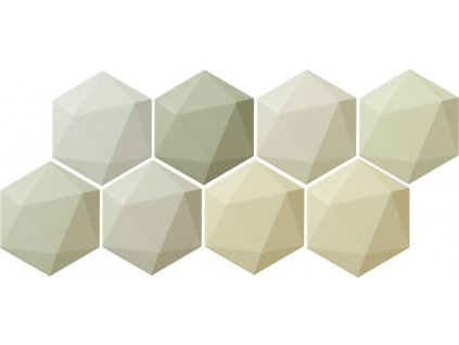 Arté Origami green hex obkládačka 11x12,5 (6004677)